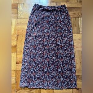 Floral maxi skirt